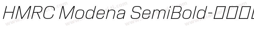 HMRC Modena SemiBold字体转换